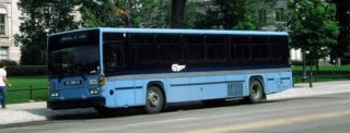 blue city bus