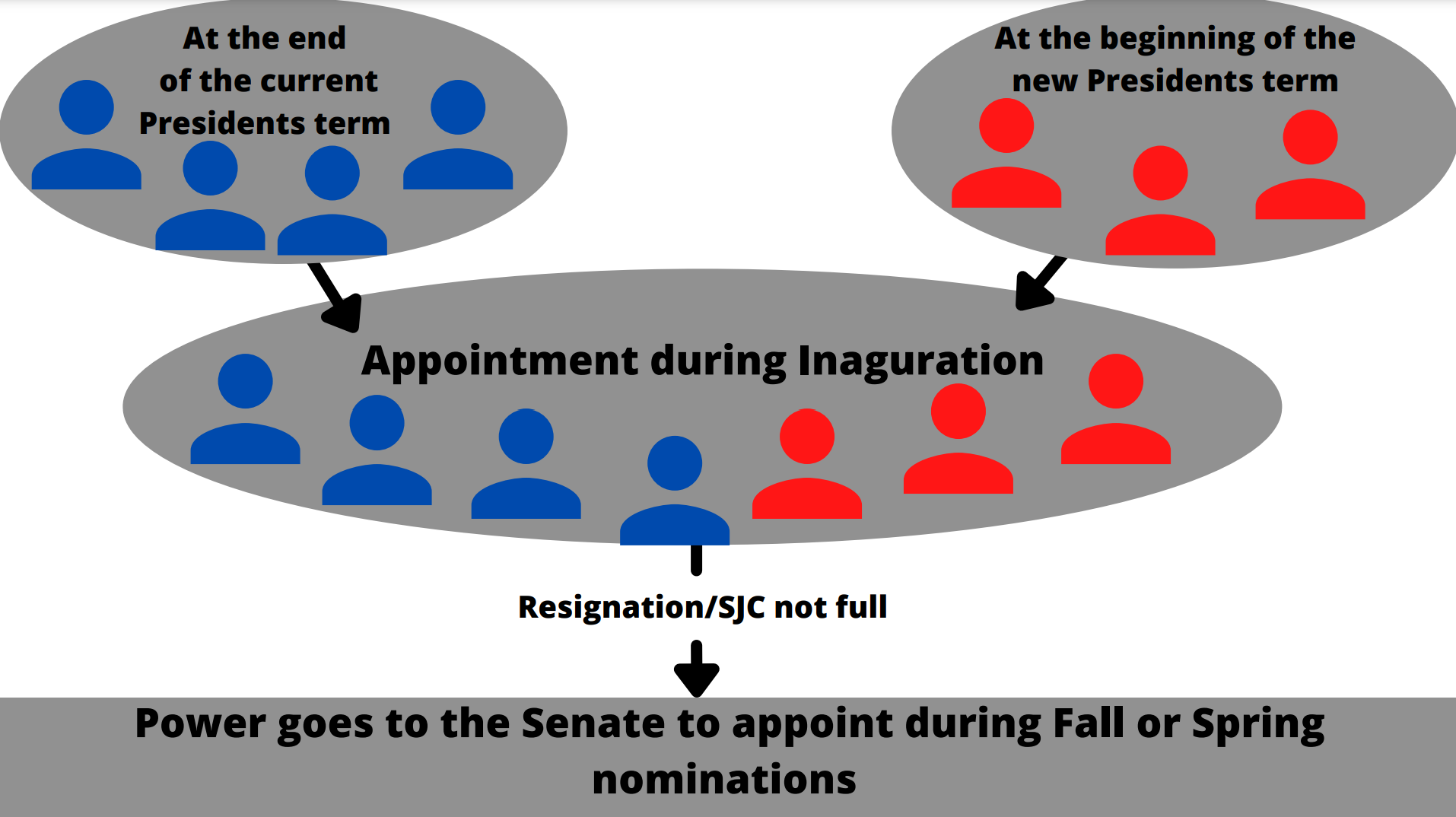 A flowchart showing how SJC members are appointed.